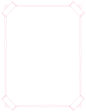 Pink Taped Poster Border