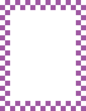Purple and White Checkered Border