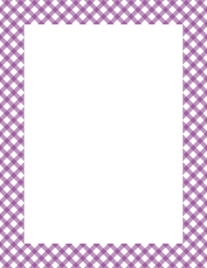 Purple And White Diagonal Gingham Border