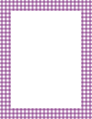 Purple And White Gingham Border