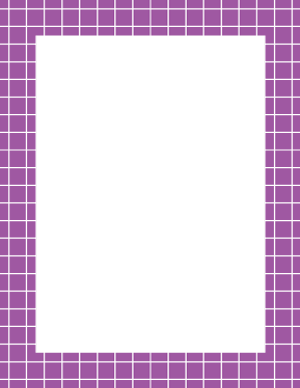 Purple and White Graph Check Border