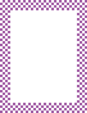 Purple and White Mini Checkered Border