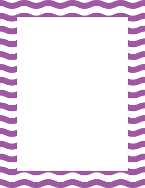 Purple and White Wavy Stripe Border