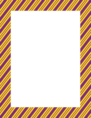 Purple and Yellow Peppermint Stripe Border