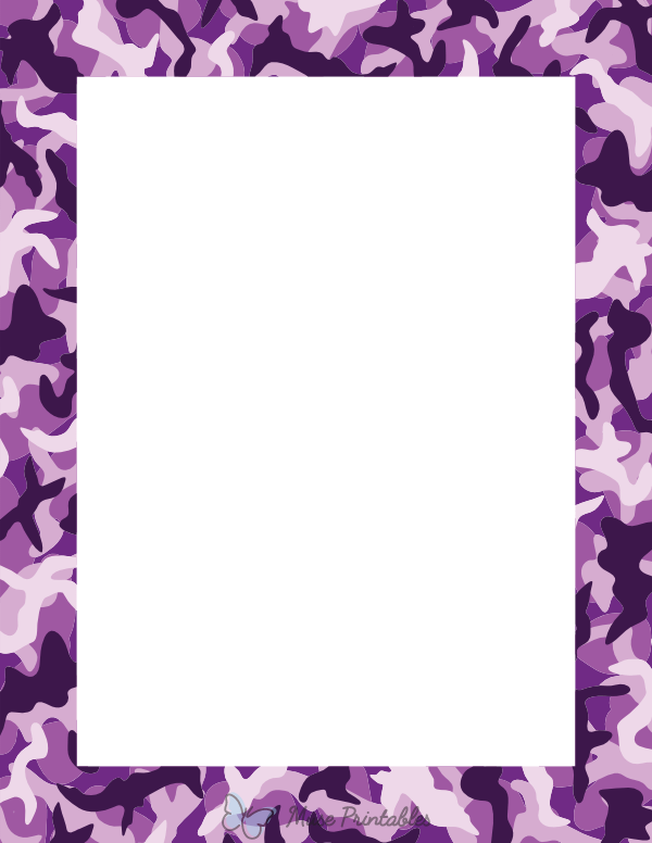 Purple Camouflage Border