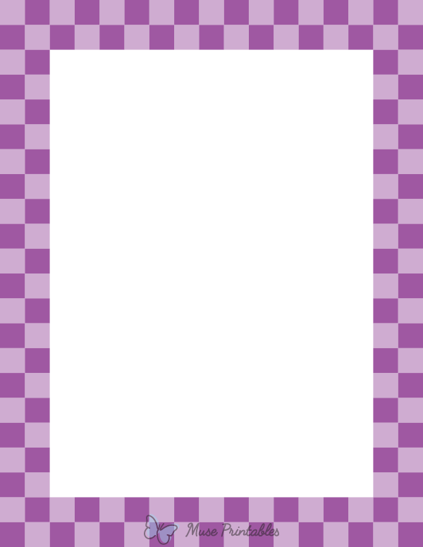 Purple Checkered Border