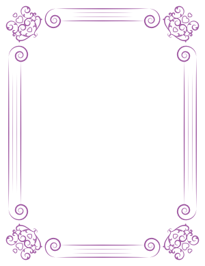 Purple Classical Border