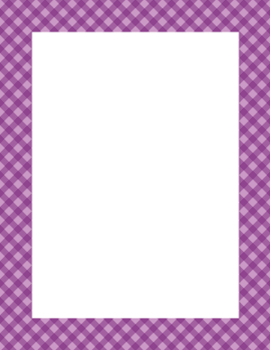 Purple Diagonal Gingham Border