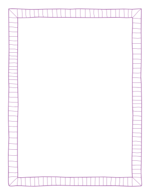 Purple Doodle Frame Border