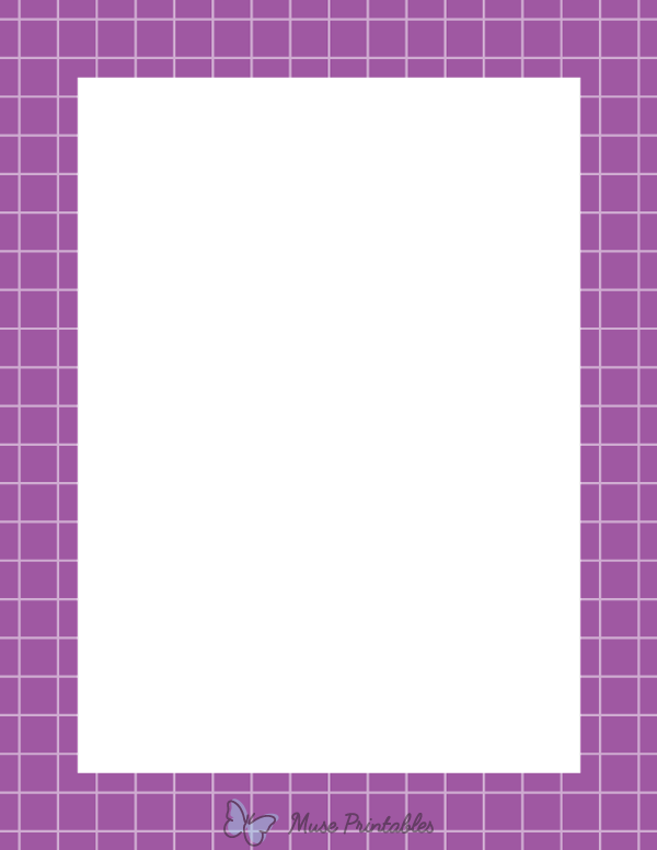 Purple Graph Check Border