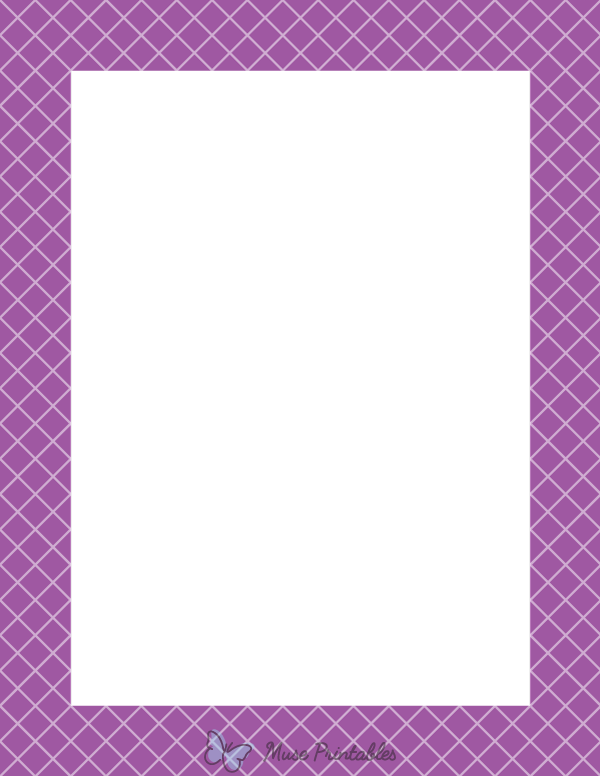 Purple Lattice Border
