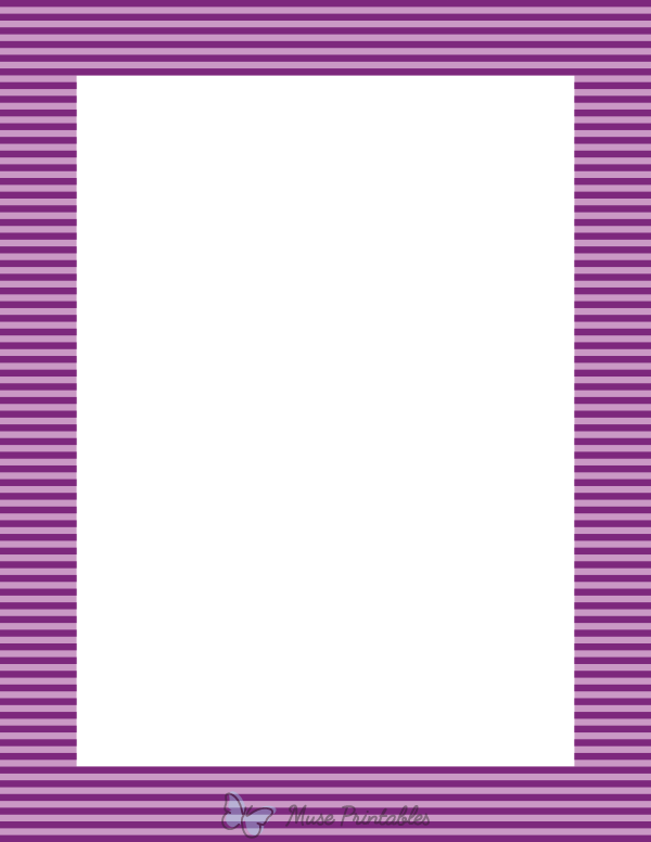 Purple Mini Horizontal Striped Border