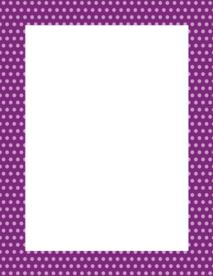 Purple Mini Polka Dot Border