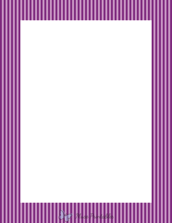 Purple Mini Vertical Striped Border