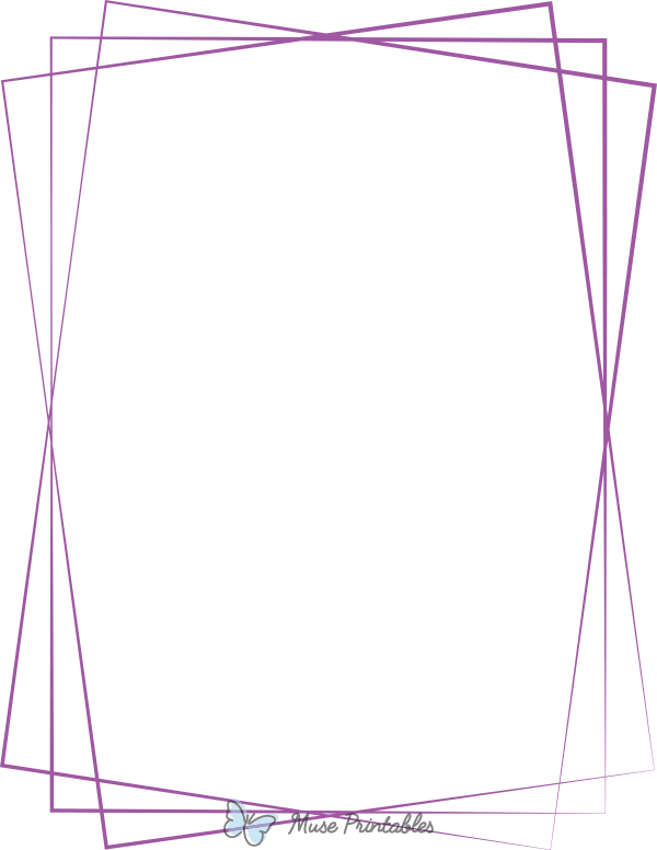 Purple Overlapping Line Border