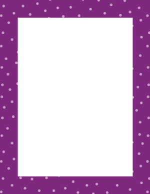 Purple Random Mini Polka Dot Border