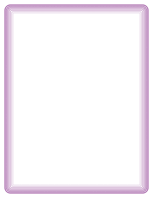 Purple Rounded Concentric Line Border