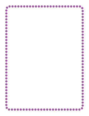 Purple Rounded Medium Dotted Line Border