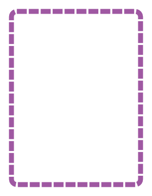 Purple Rounded Thick Dashed Line Border