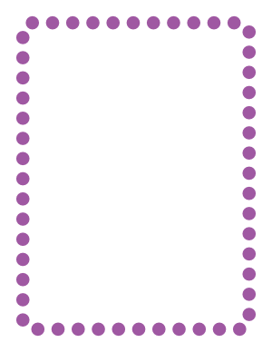 Purple Rounded Thick Dotted Line Border