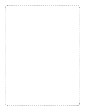 Purple Rounded Thin Dashed Line Border