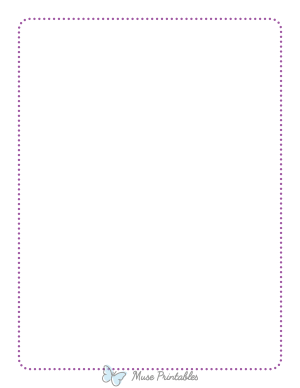 Purple Rounded Thin Dotted Line Border