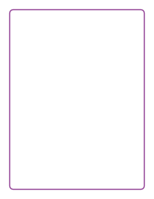 Purple Rounded Thin Line Border