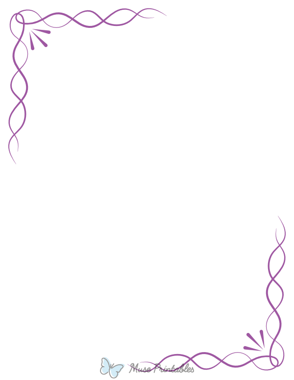 Purple Simple Knot Border