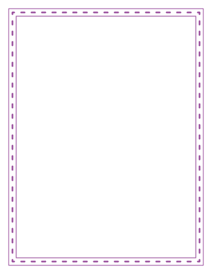 Purple Stitch Frame Border