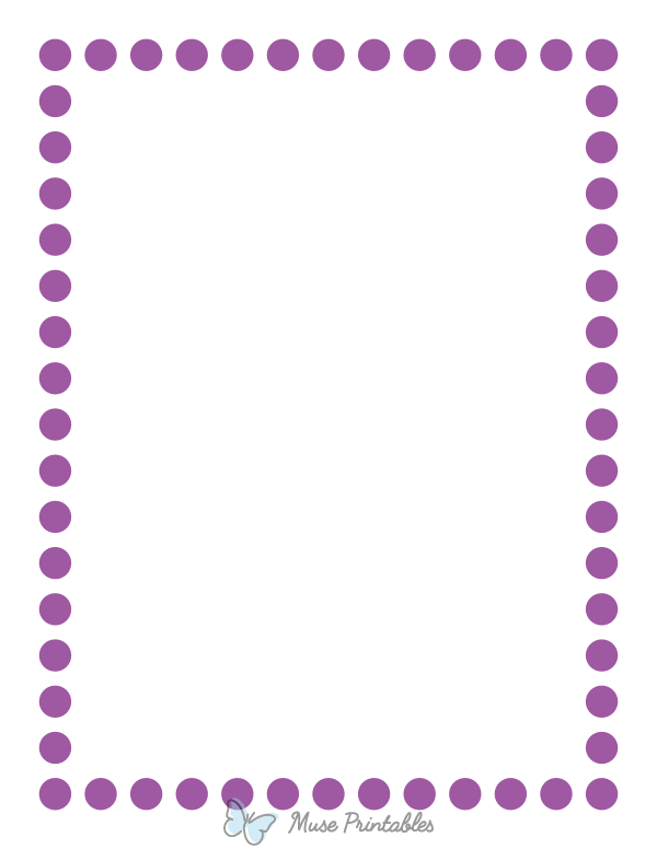 Purple Thick Dotted Line Border