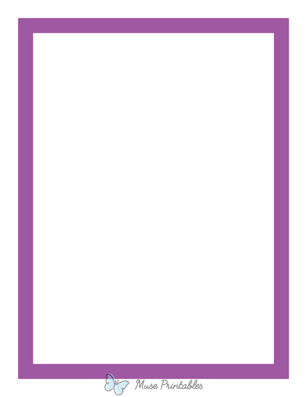 Purple Thick Line Border