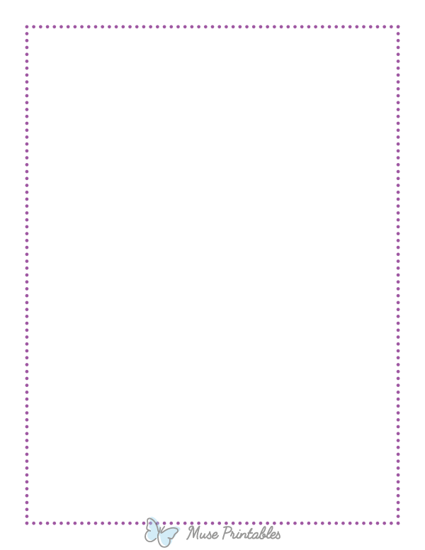 Purple Thin Dotted Line Border