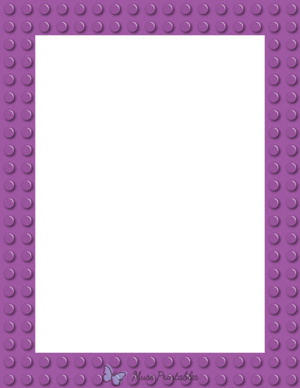 Purple Toy Block Border