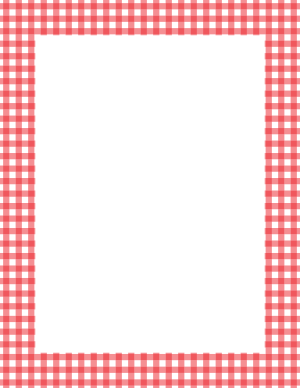 Red And White Gingham Border