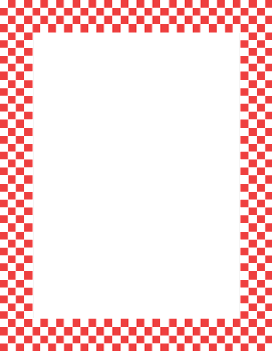 Red and White Mini Checkered Border