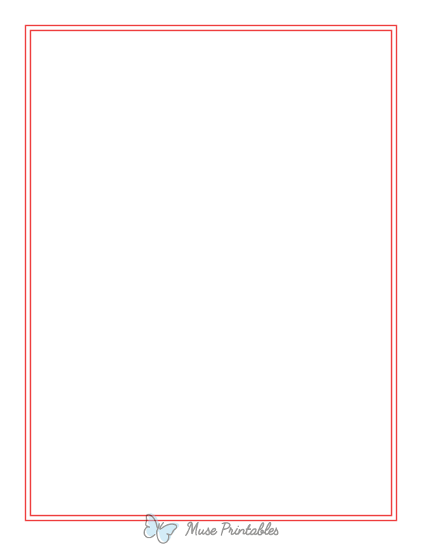 Red Double Line Border