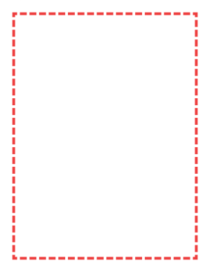 Red Medium Dashed Line Border