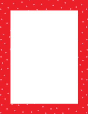 Red Random Mini Polka Dot Border