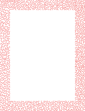 Red Squiggly Line Border