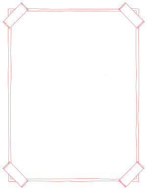 Red Taped Poster Border