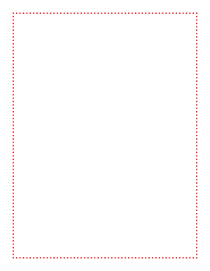 Red Thin Dotted Line Border