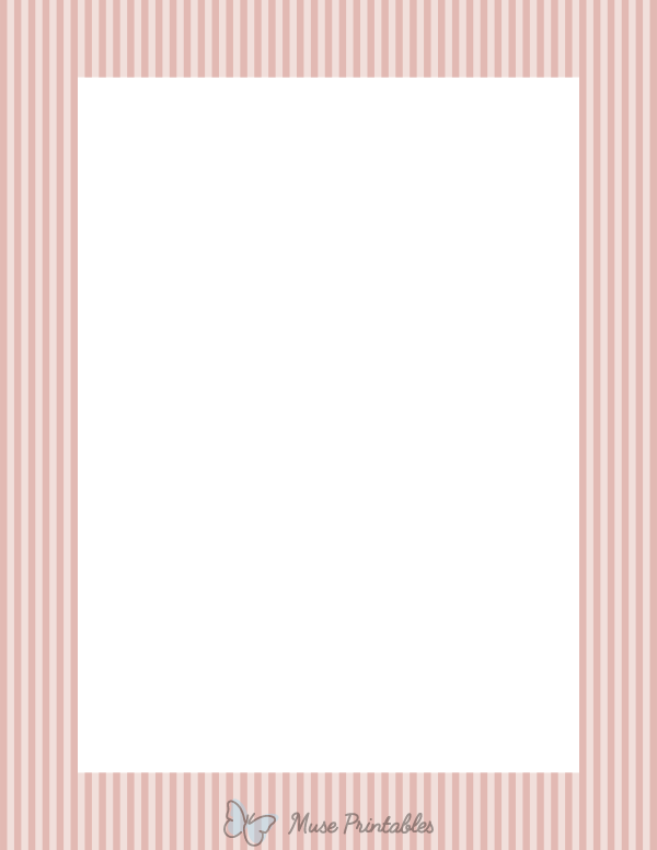 Rose Gold Mini Vertical Striped Border