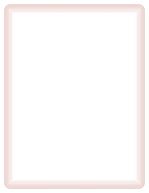 Rose Gold Rounded Concentric Line Border