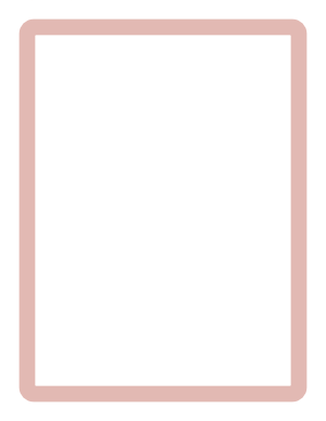Rose Gold Rounded Thick Line Border