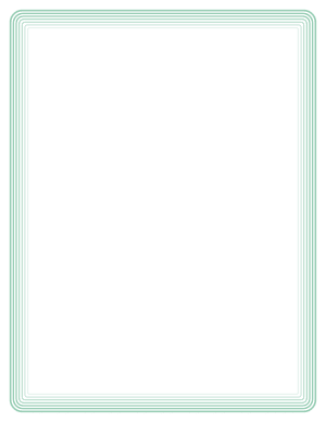 Seafoam Green Rounded Concentric Line Border