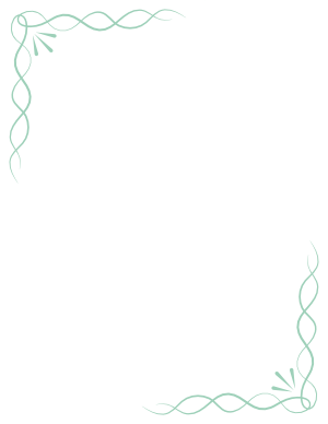 Seafoam Green Simple Knot Border