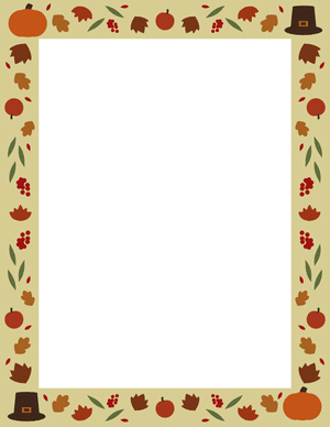 Simple Thanksgiving Border