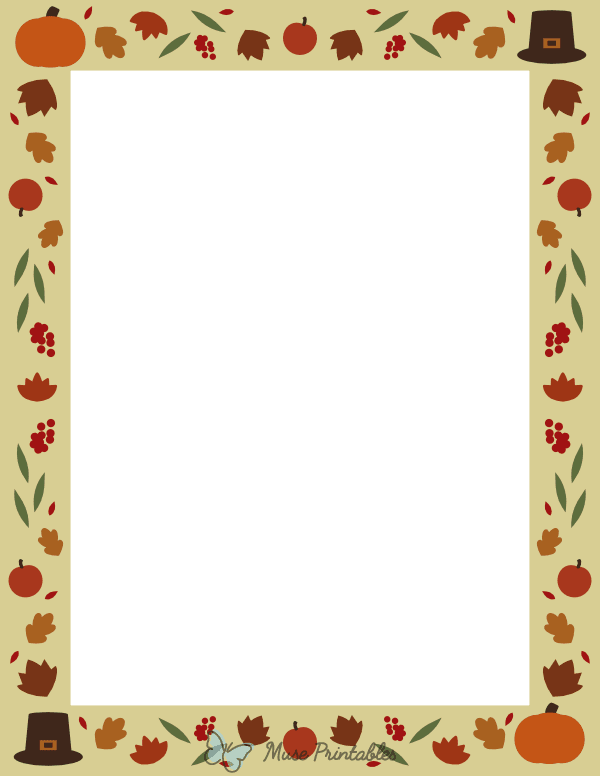 Simple Thanksgiving Border