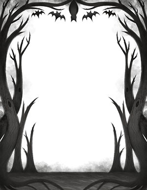 Spooky Forest Border