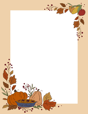 Thanksgiving Corner Border